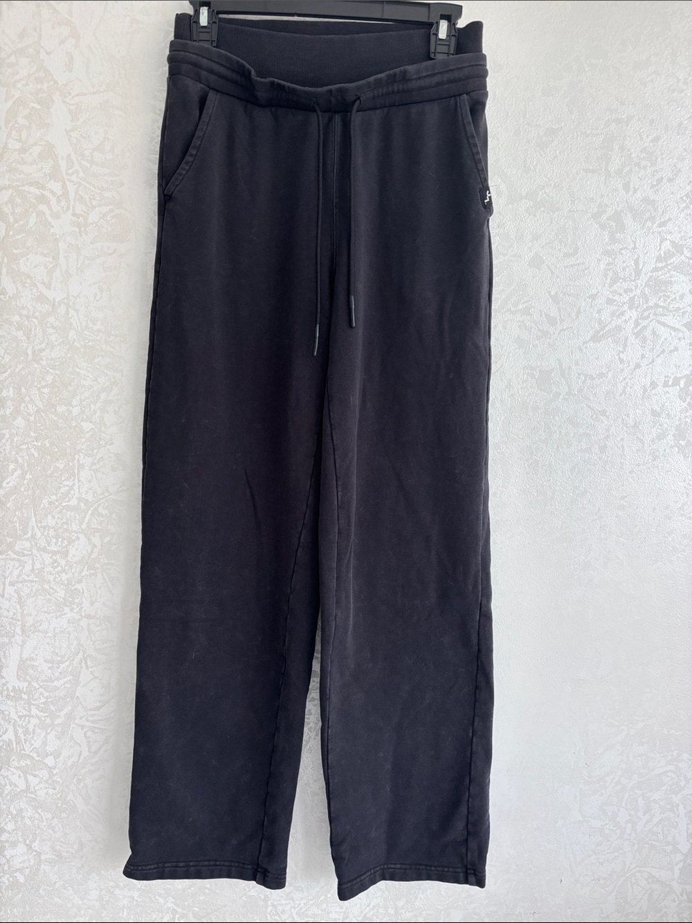 JoyLab fleece sweatpants in washed black Size XS